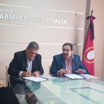 Farmacéuticos firmaron convenio de colaboración con Salud Pública