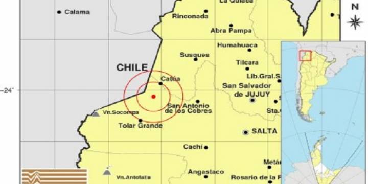 Anoche se registró en Salta un movimiento sísmico de 4.6