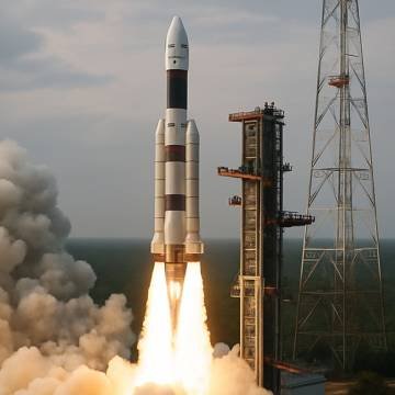 India lanzó un cohete para ofrecer 5G