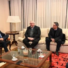Sáenz con directivos de Abrasilver