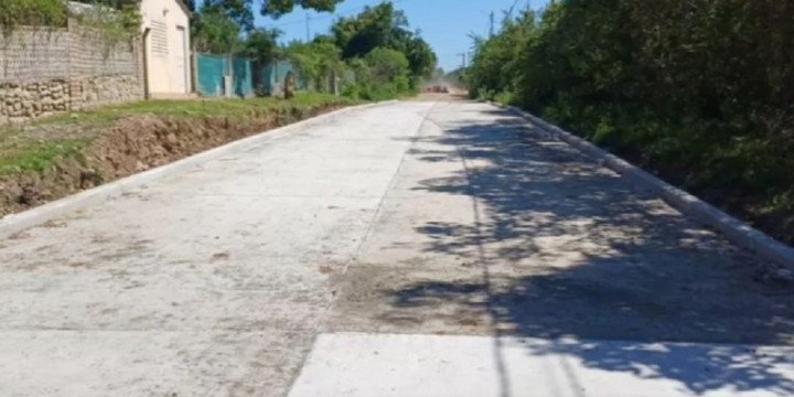 Obras de pavimentación en Vaqueros