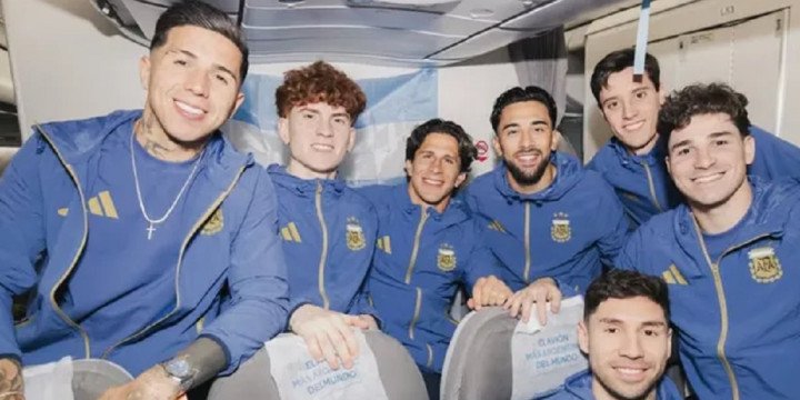La Selección argentina llegó a EEUU
