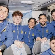 La Selección argentina llegó a EEUU