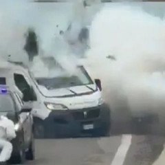 Violento robo a camión blindado en Italia