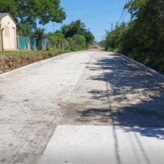 Obras de pavimentación en Vaqueros