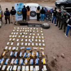  Secuestraron más de 190 kilos de cocaína