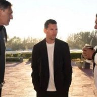 Messi y Chiqui Tapia se mostraron juntos