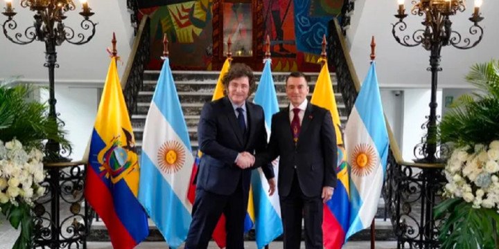 Javier Milei se reunió con Daniel Noboa 