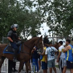 Operativo de Seguridad para el partido Boca Juniors VS Gimnasia Esgrima de Chivilcoy