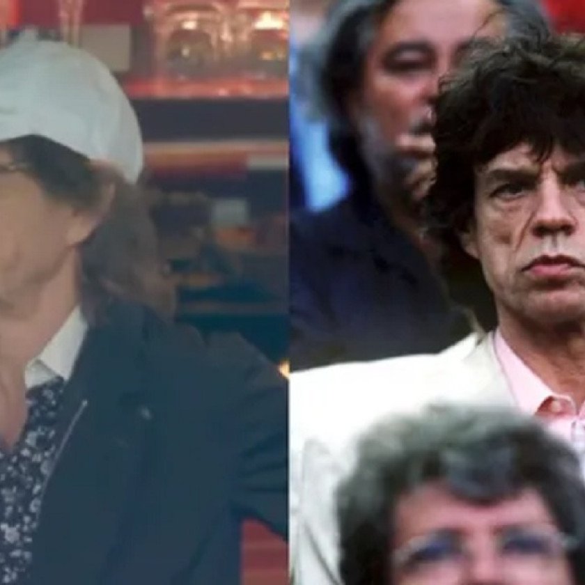 Mick Jagger alentó a la selección inglesa