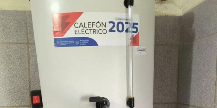 Entregaron calefones eléctricos 