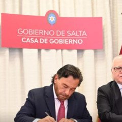 Sáenz firmó un acuerdo con el Hospital Italiano