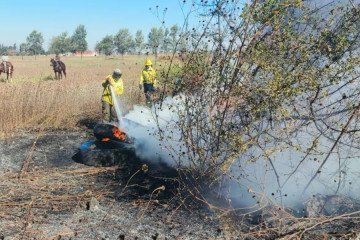 Controlaron un incendio en la ruta provincial 24