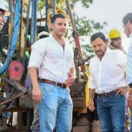 Sáenz supervisó el avance de un nuevo pozo de agua en Tartagal