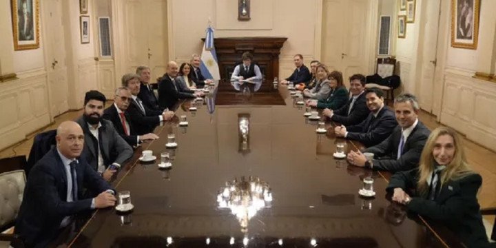 El presidente Milei reunió a su Gabinete
