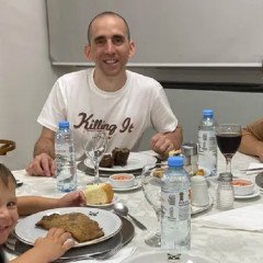 Primera cena de Nahuel con su familia
