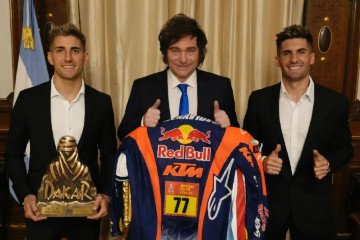 El presidente Milei recibió a Luciano Benavides