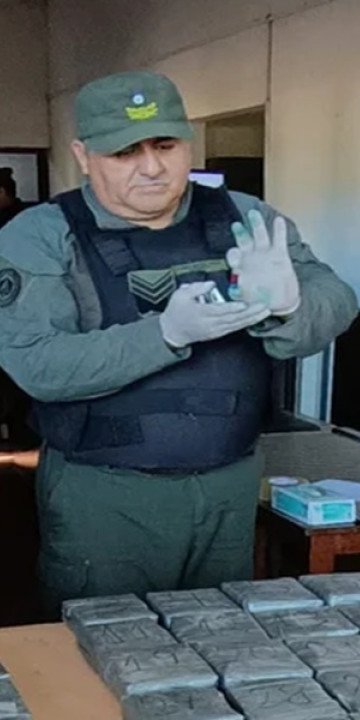 Aguaray: Una familia viajaba con 23 kg de cocaína