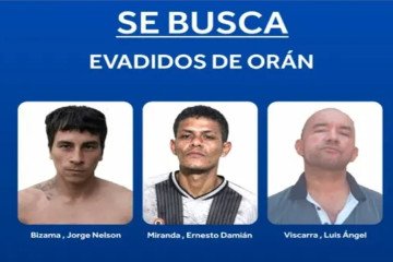 Intensa búsqueda de tres evadidos de la Comisaría de Orán