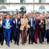 Intendentes de todo el país marcharon 