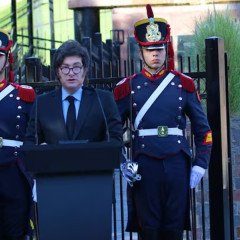 Milei participa en el acto central por Malvinas