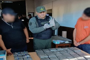 Aguaray: Una familia viajaba con 23 kg de cocaína