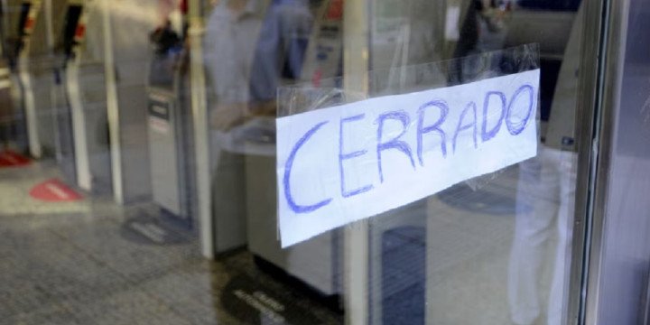 Paro general: cómo funcionan los bancos