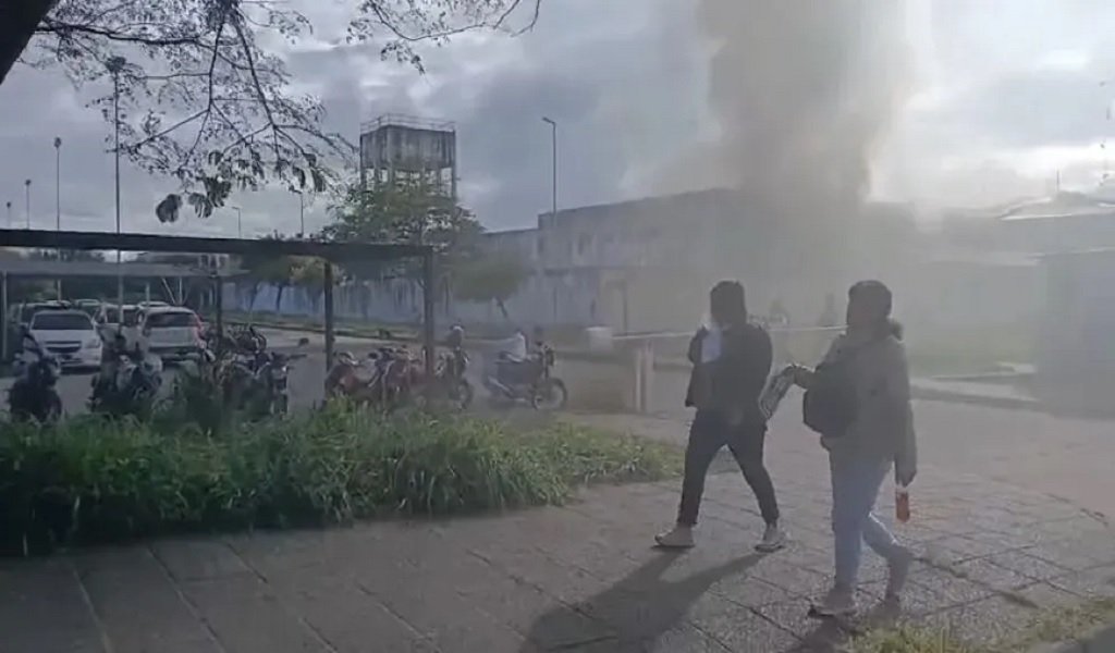 Principio de incendio en la Alcaidía de la Capital