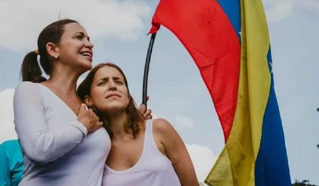 Corina Machado exige elecciones en Venezuela
