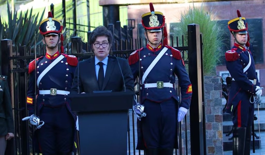 Milei participa en el acto central por Malvinas