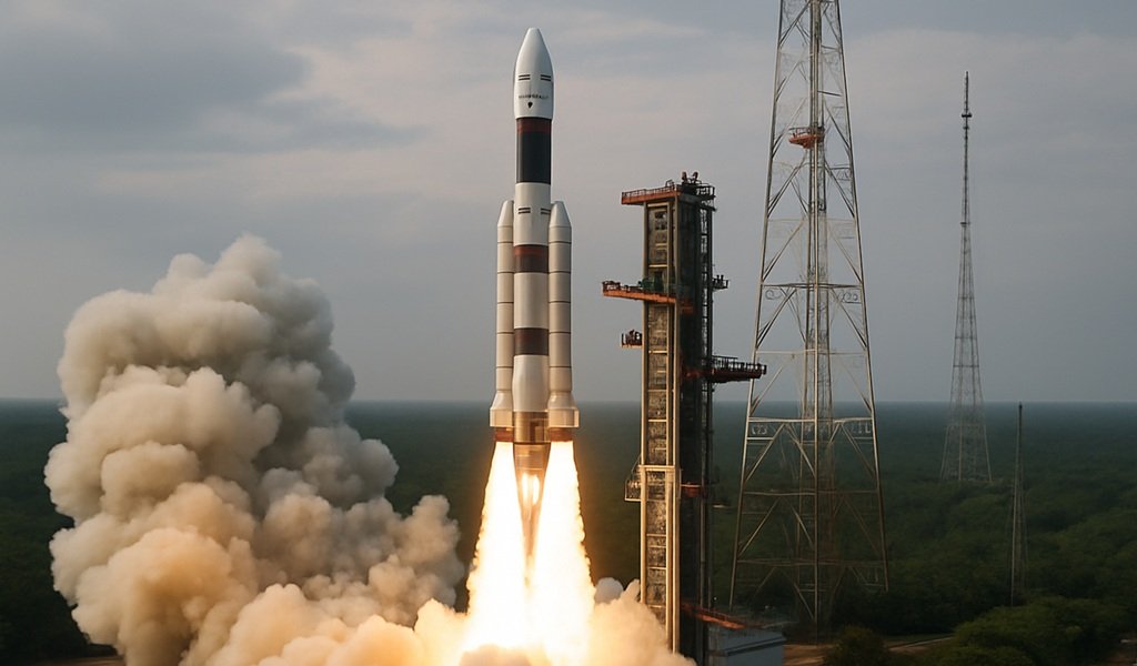 India lanzó un cohete para ofrecer 5G