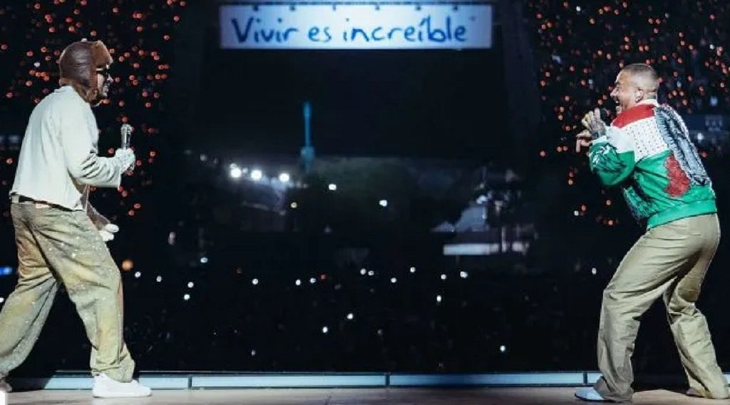 Bad Bunny y J Balvin en concierto