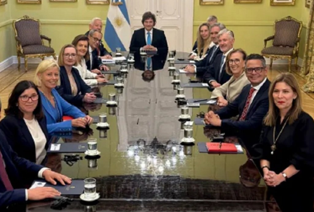 Milei recibió a directivos de Rio Tinto