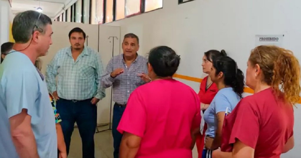 Mangione supervisó el hospital de General Güemes