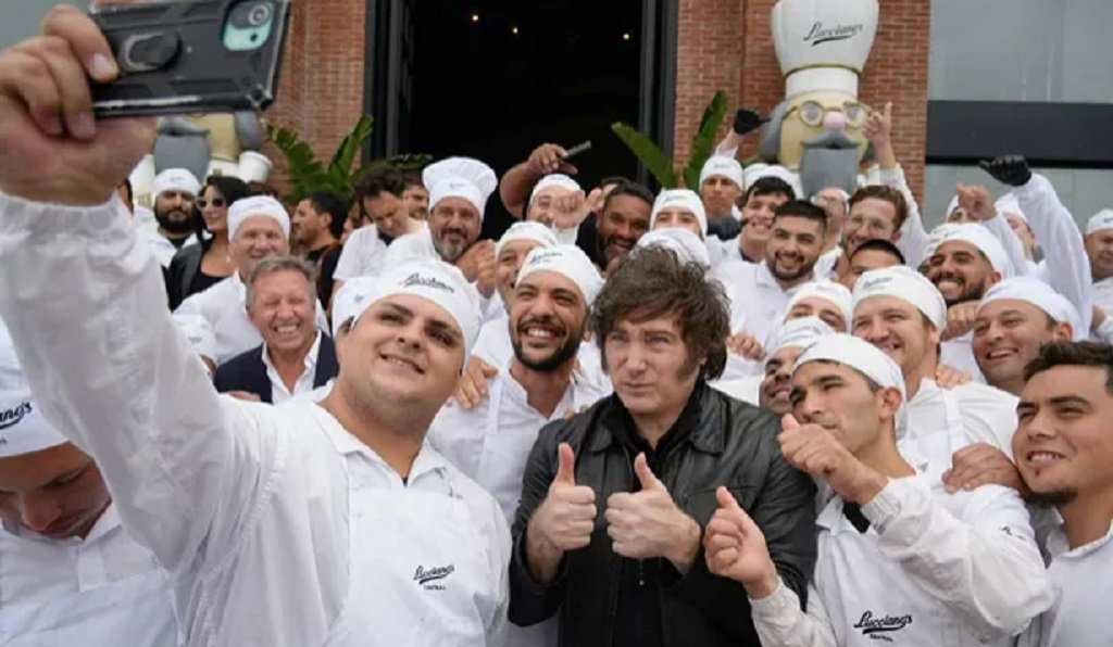 Milei visitó la planta de Lucciano’s 