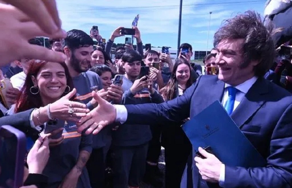 El presidente Milei arribó a Mar del Plata