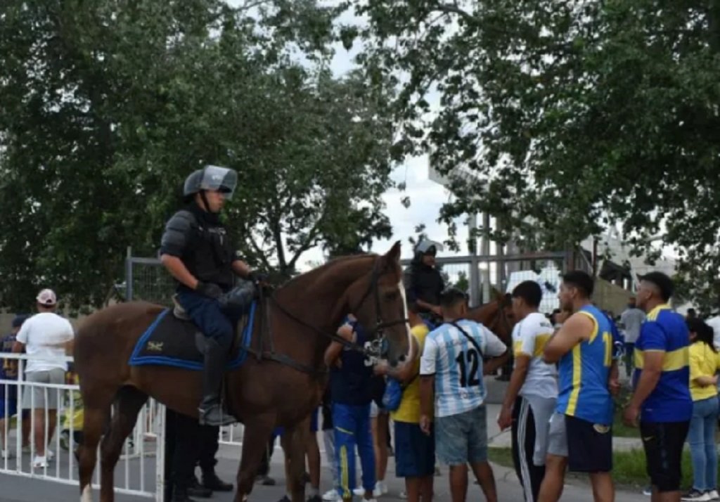 Operativo de Seguridad para el partido Boca Juniors VS Gimnasia Esgrima de Chivilcoy