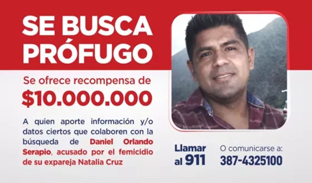 10 Millones de pesos para quien sepa sobre el paradero de Daniel Serapio