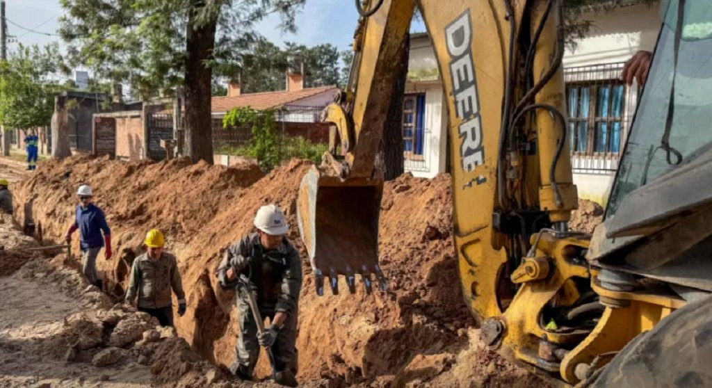 Obra hídrica en Rosario de la Frontera