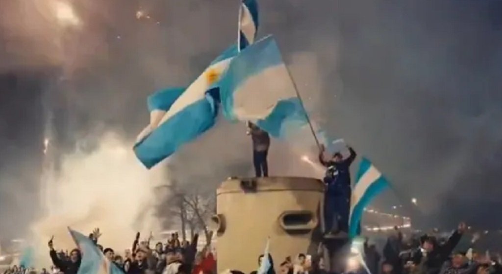 El recibimiento a la Selección Argentina