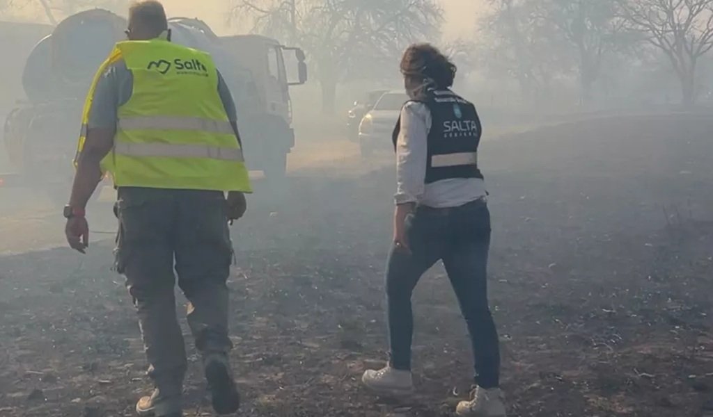 Provincia y Municipio articulan acciones para sofocar incendios