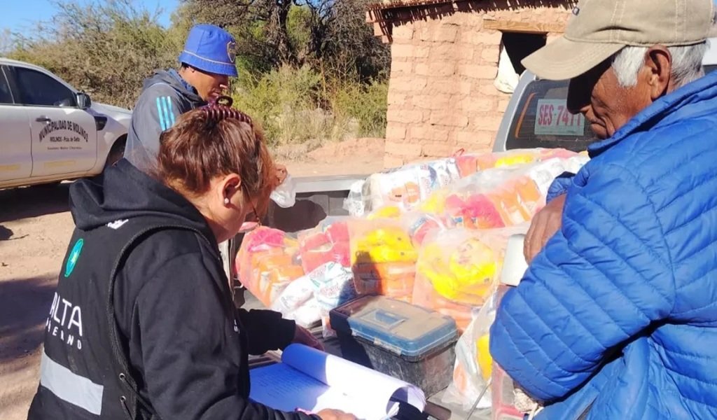 Entrega de módulos alimentarios 