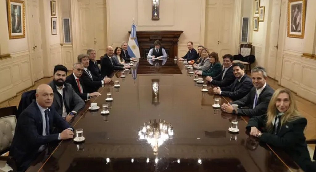 El presidente Milei reunió a su Gabinete