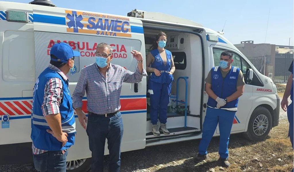 El SAMEC asistió a damnificados por los incendios