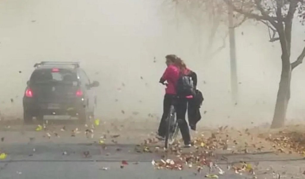 Alerta por fuertes vientos en la provincia