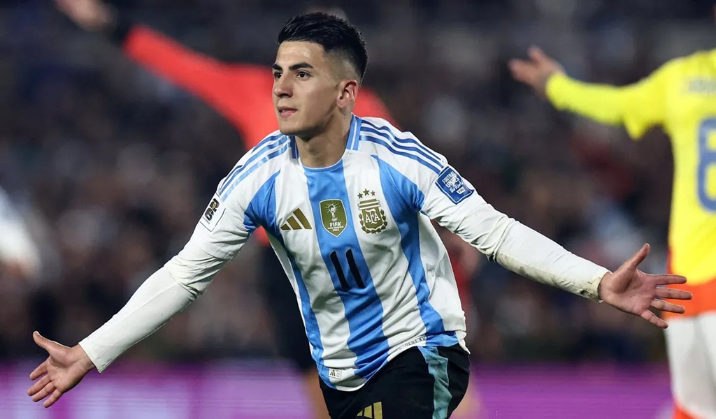 Thiago Almada fue clave en el empato con Colombia