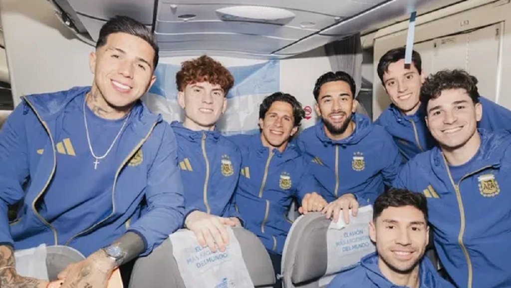 La Selección argentina llegó a EEUU