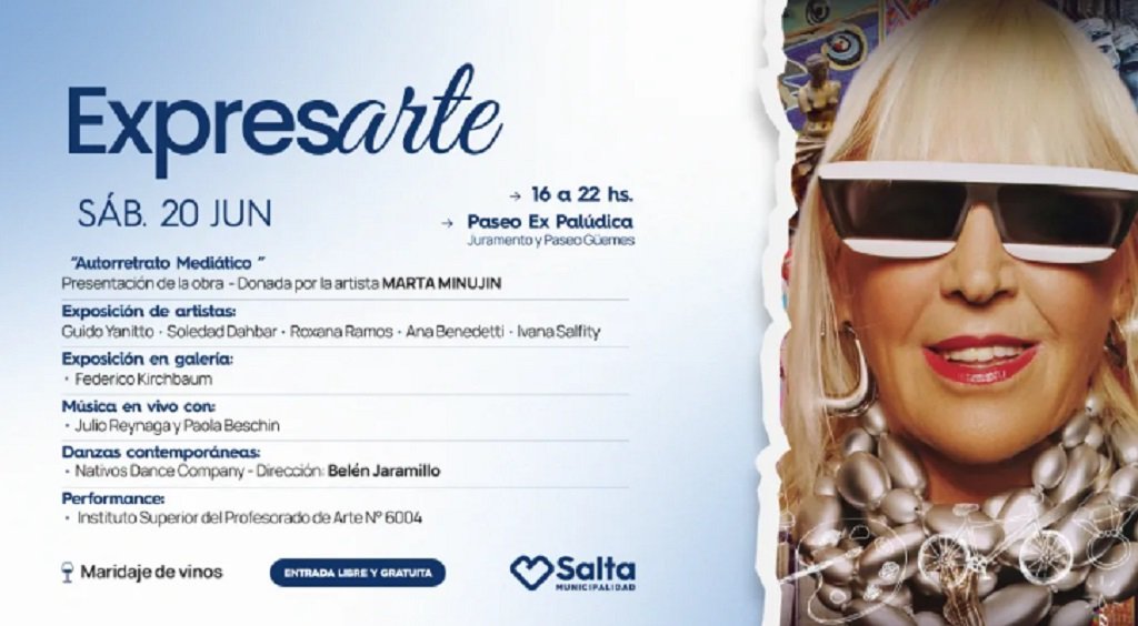 Marta Minujín llega a Salta y donará una escultura a la ciudad