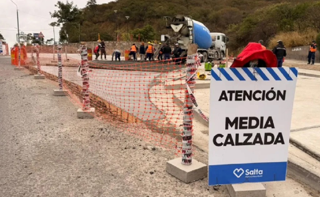 Avanzan las obras en el acceso al cerro San Bernardo