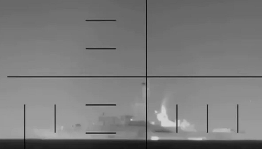 EEUU hundió un buque de Irán